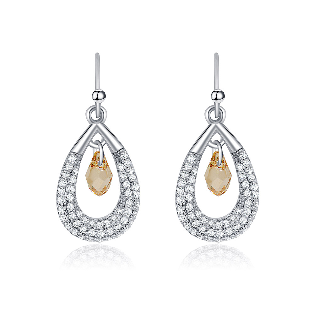 Swarovski Sparkling Crystal Beads Earrings